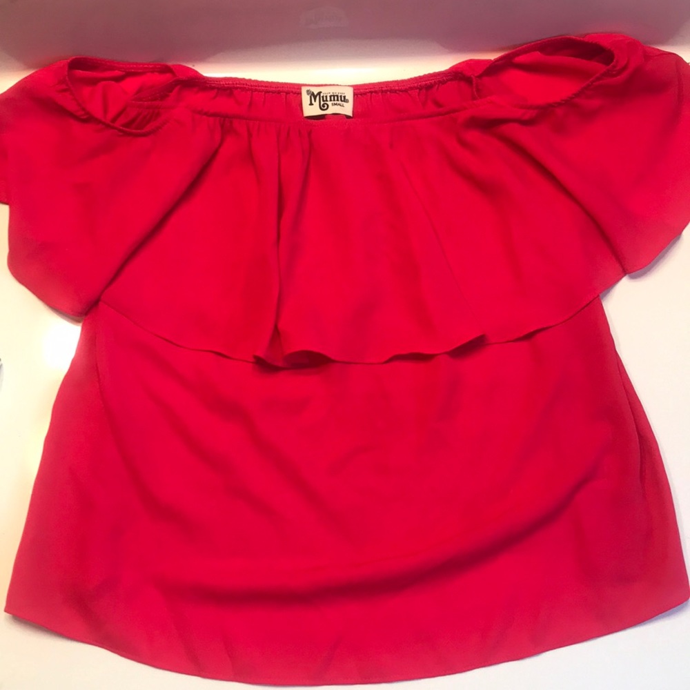 Show Me Your Mumu Chiquita Top Sangria Crisp